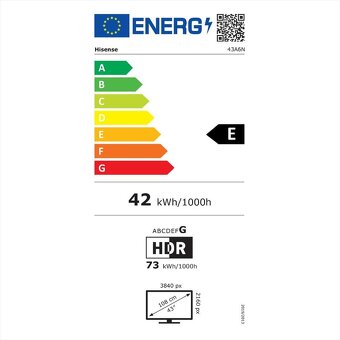 Televize Hisense 43A6N - 43” LED 4K UHD VIDAA Dolby Vision - 7