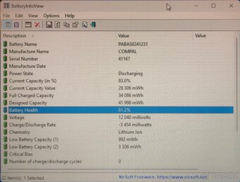 14" 4j.4vl. NVME128GB HDD500GB DDR4 8GB bat.81% adaptér W11 - 7