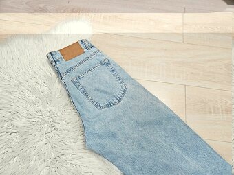 Modré rifle široké roztrhané džíny vel 36 - 7