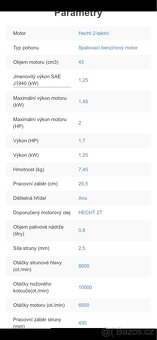 NOVÝ Motorový křovinořez-HECHT 142 BTS - 7