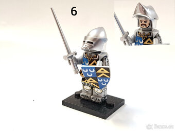 Minifigurky rytíři (8), typ Lego - 7