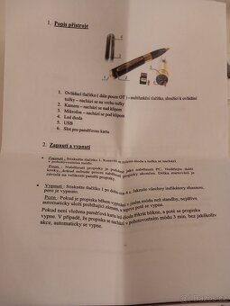 Pero s kamerou FULL HD + 2GB microSD karta - 7
