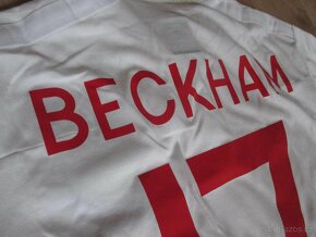 futbalový dres Anglicko - Slovensko 2009 Beckham - 7