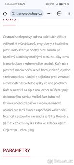 Cestovní skořepinový kufr střední - 7