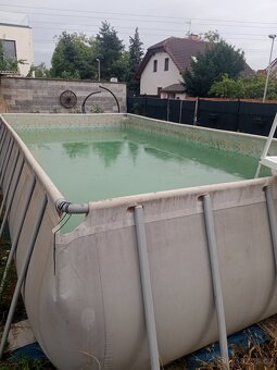 Prodám nadzemní bazén o rozměrech 7 x 3,6 m. + Písková filt - 7