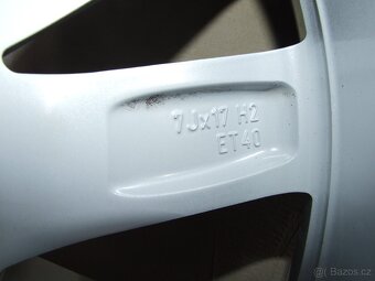 Original alu Škoda 5x112 ET 40, 205/50R17, 4x 8mm zimní - 7