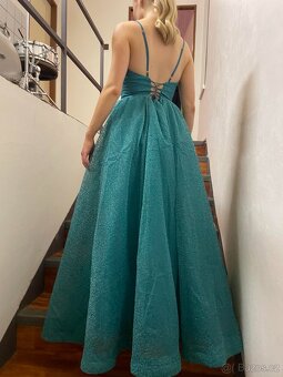 Třpytivé společenské šaty dlouhé vel.XS-S - 7