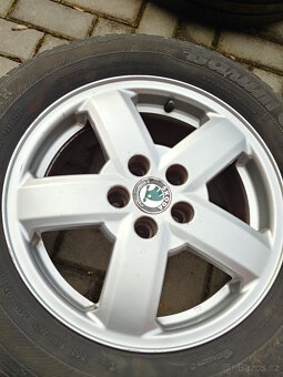 Alu disky R15 + letní pneu - 7