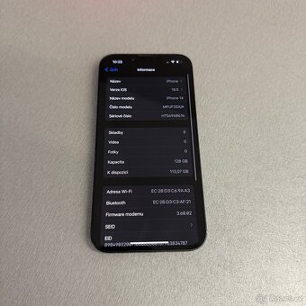 iPhone 14 128GB černý, pěkný stav, 12 měsíců záruka - 7