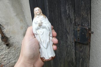 Starožitný kříž, domácí oltář s hodinami - 7