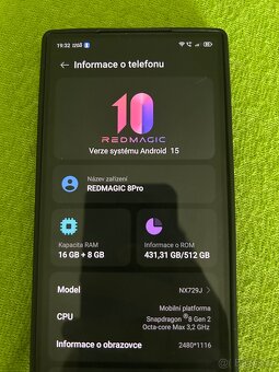 Nubia Redmagic 8 Pro, 16/512 - 7