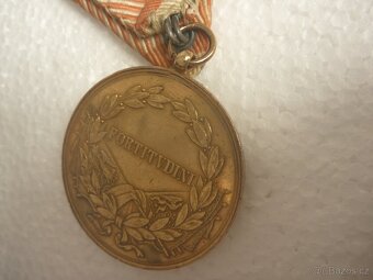 R-U zlatá medaile statečnost FORTITVDINI Karel I. WW 1 - 7