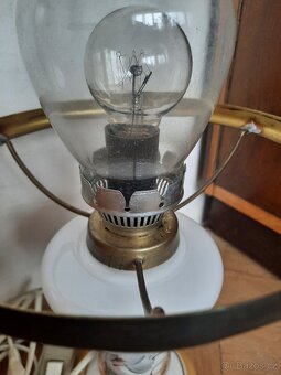 Retro lampa ze 70.let ve stylu petrolejky - 7