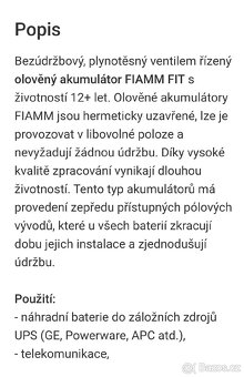 Trakční baterie Fiamm FIT151 150 ah - 7