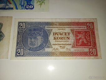 BANKOVKY 20 KČS 1927-1988, 3 RŮZNÉ EMISE, PĚKNÉ STAVY - 7