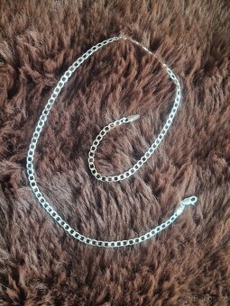 Nový dámský i pánský stříbrný náhrdelník 925 45 cm - 7