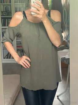 Trička/topy vel.38/M s odhalenými rameny - 7