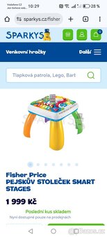 Hrací stoleček Fisher Price pejskům stoleček - 7