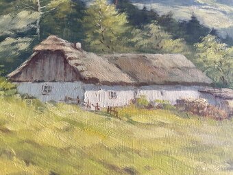 Obraz Jan Rolek Trávníček, Šumava, olej plátno 88x118 - 7