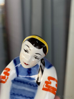 Porcelánové párové sošky Píseň, Korosten USSR - 7