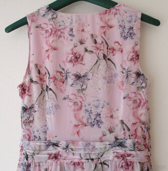 Dámské dlouhé šaty šifonové květované Mohito S 36 - 7