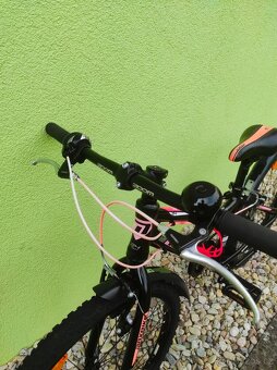 Značkové dětské kolo MAXBIKE 24" (černá/růžová) - 7