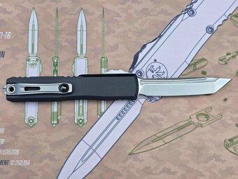 Microtech Ultratech ZBP Black Handle Tanto - 7