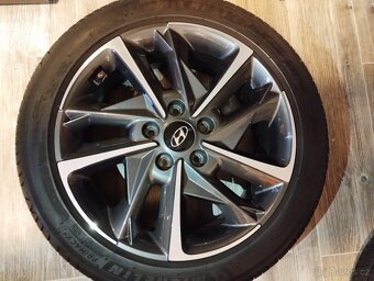 Originál ALU kola Hyundai i30 R17 + letní pneu - 7