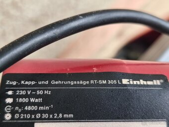 Prodám pokosovou pilu s posuvem Einhell RT-SM 305 L.-1800 W. - 7