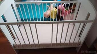 Bílá postýlka +matrace traumeland - 7