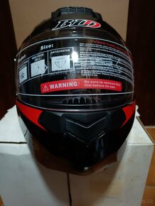 Prodám úplně novou výklopnou helmu BLD v.L59-60cm. - 7
