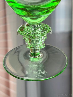 Versace Medusa 2x zelená sklenice na víno 300ml - 7