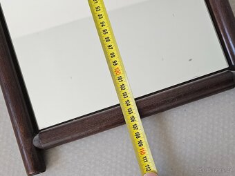 Zrcadlo v dřevěném rámu, 30 cm x 110 cm - 7