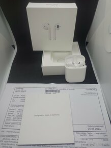 Bezdrátová sluchátka Apple AirPods, zánovní, záruka - 7
