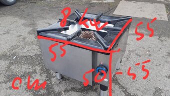 Plynová gastro stolička 8,5 Kw Modular ( Itálie ) - 7