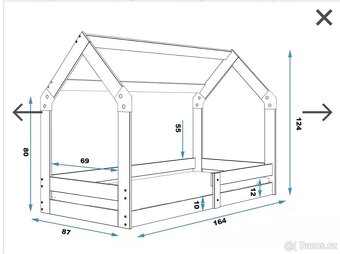 Dětská domečková postel - 7