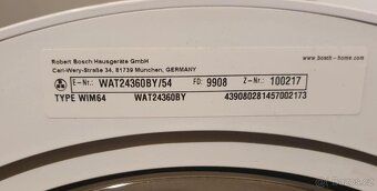 PRACKA BOSCH WAT24360BY,8KG,BOCNI PLNENI,PLNE FUNKCNI,VELMI - 7
