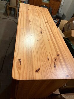 Dětský psací stůl masiv borovice - 7