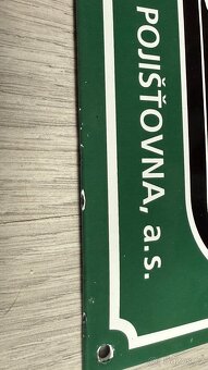 Sbírková smaltovaná? cedule – HALALI, Všeobecná pojišťovna - 7