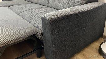 Rohová sedací souprava Sconto Lumio - šedá/černá - 7