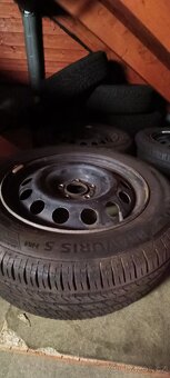 Letní pneumatiky 215/55 R16 V na plech. ráfcích - 7