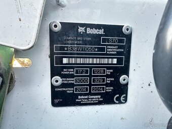 Smykem řízený nakladač BOBCAT S70 - doprava v ceně po ČR - 7