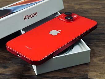  Apple iPhone 14 Red 128 GB, top stav, bat. 98% - 7