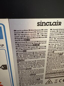 Klimatizace Sinclair AMC- 11P - 7
