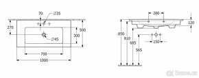 Villeroy & Boch Venticello umyvadlo do koupelny100x50 cm - 7