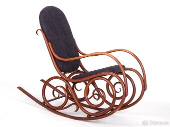 Starožitné houpací křeslo THONET, 1925. - 7