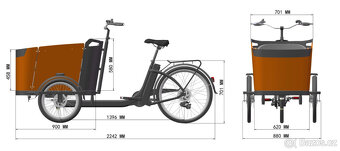 Cargo kolo elektro nosnost 200kg - 7