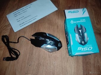 nové herní kabelové herní myši, RGB podsvícené - 7