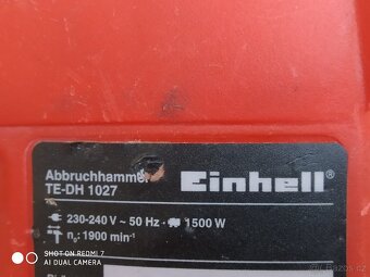 Prodám VELKÉ bourací kladivo EINHELL TE-DH 1027 -32 J. - 7