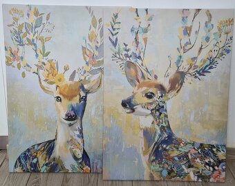 Obrazy Ikea barevný sob, 50x70 cm - 7